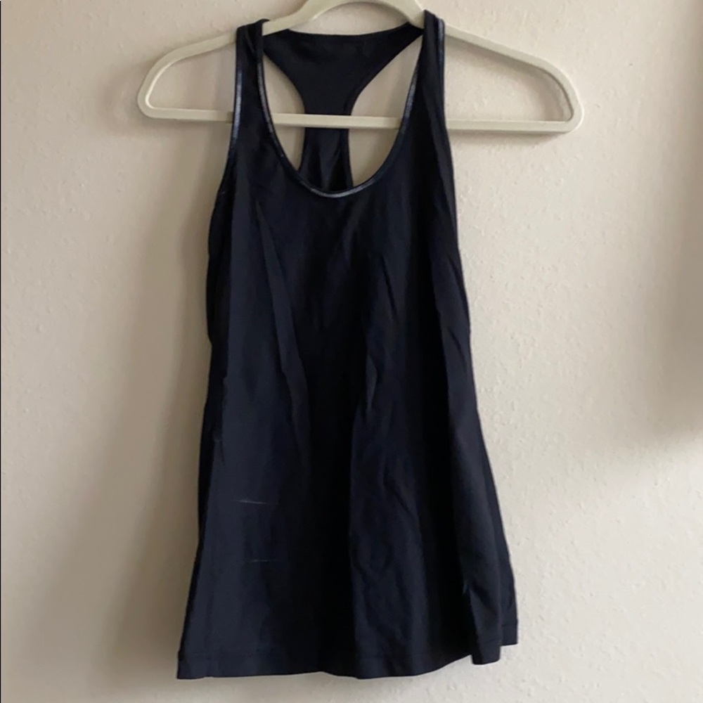 Lulu Lemon Black Racer Back Tank